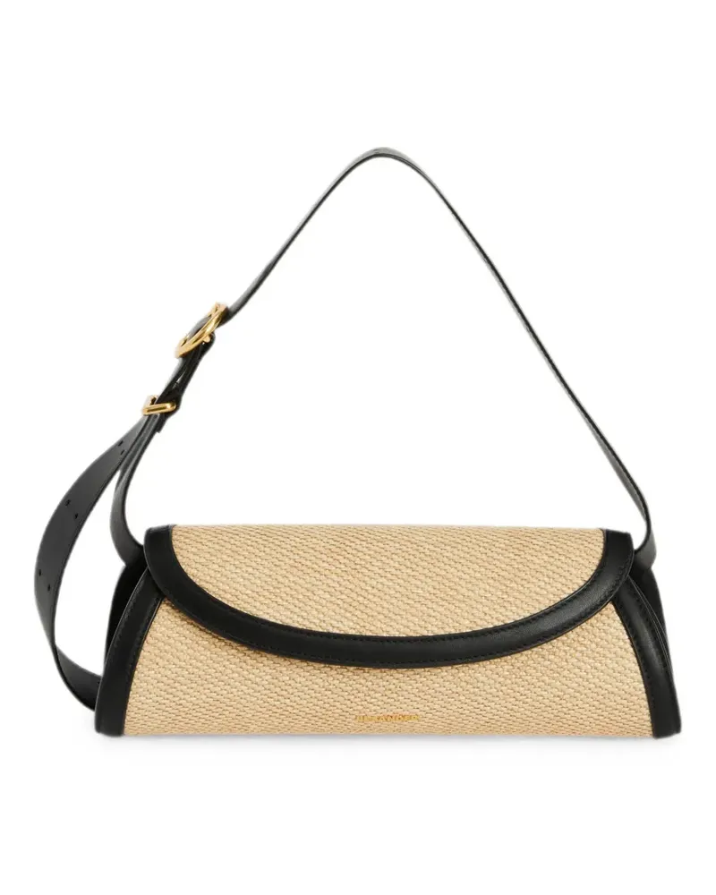 Jil Sander Kleine Cannolo Schultertasche - Nude Nude