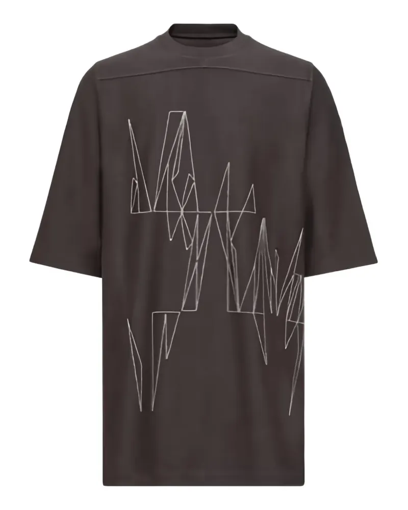 Moncler Jumbo graphic-print T-shirt - Braun Braun