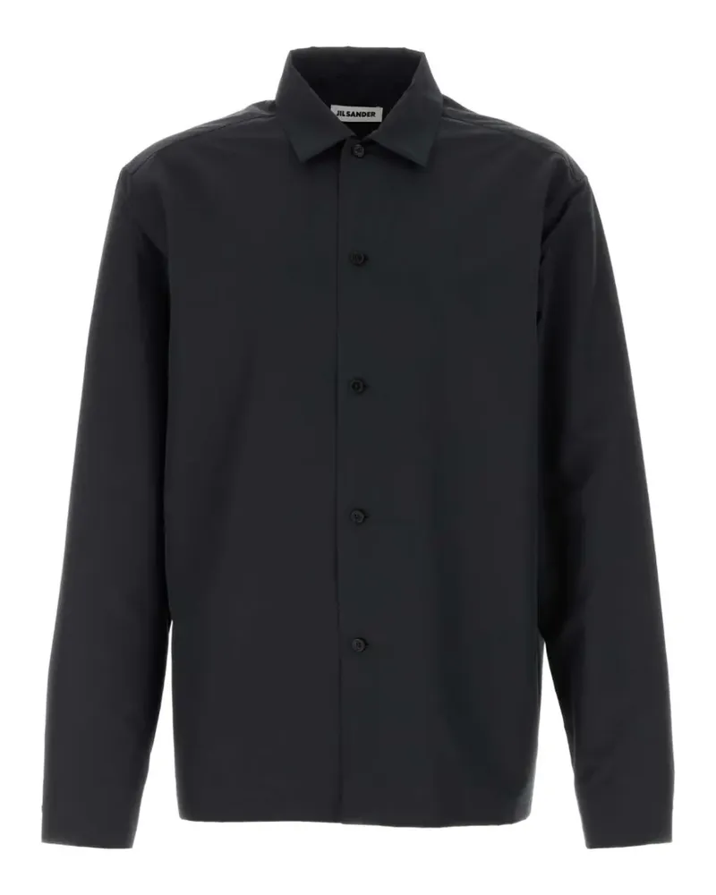 Jil Sander long-sleeve button-up shirt - Schwarz Schwarz