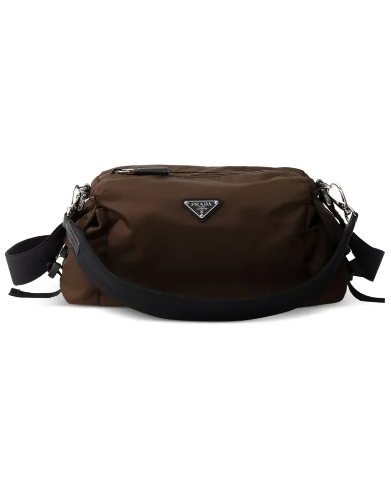 Prada Explore Tasche aus Re-Nylon und Leder - Braun Braun