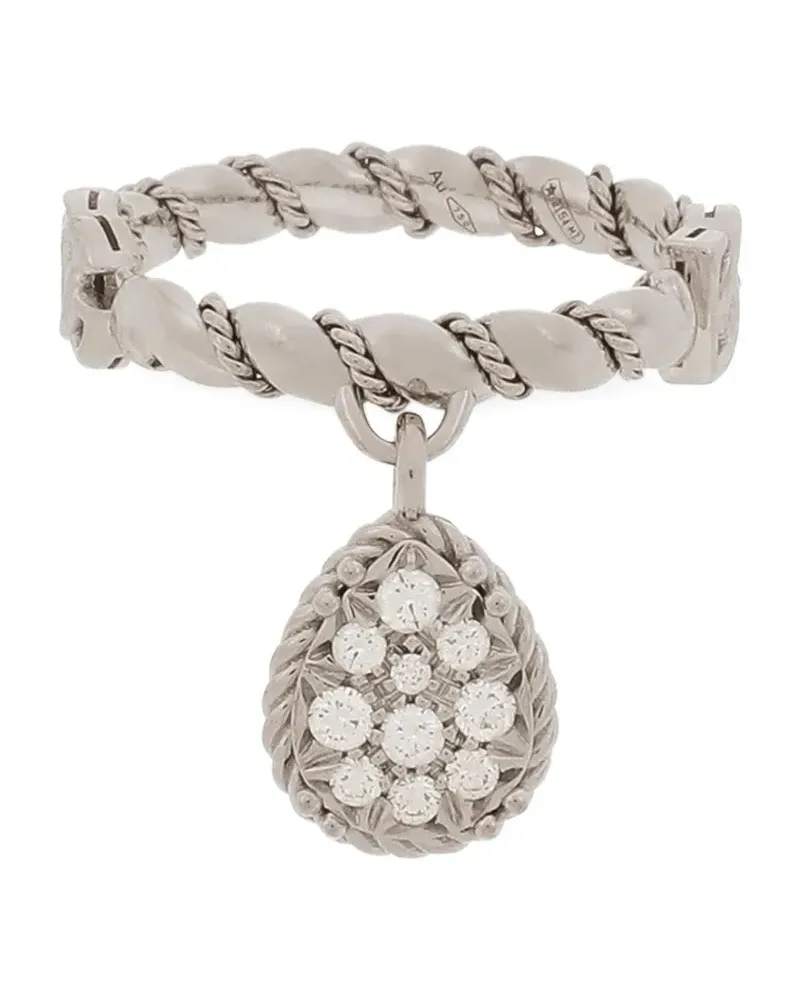 Dolce & Gabbana 18kt Easy Weißgoldring mit Diamanten Weiß