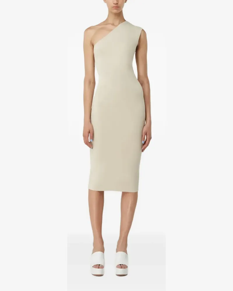 GAUGE81 Arriba Midikleid mit asymmetrischem Ausschnitt - Nude Nude