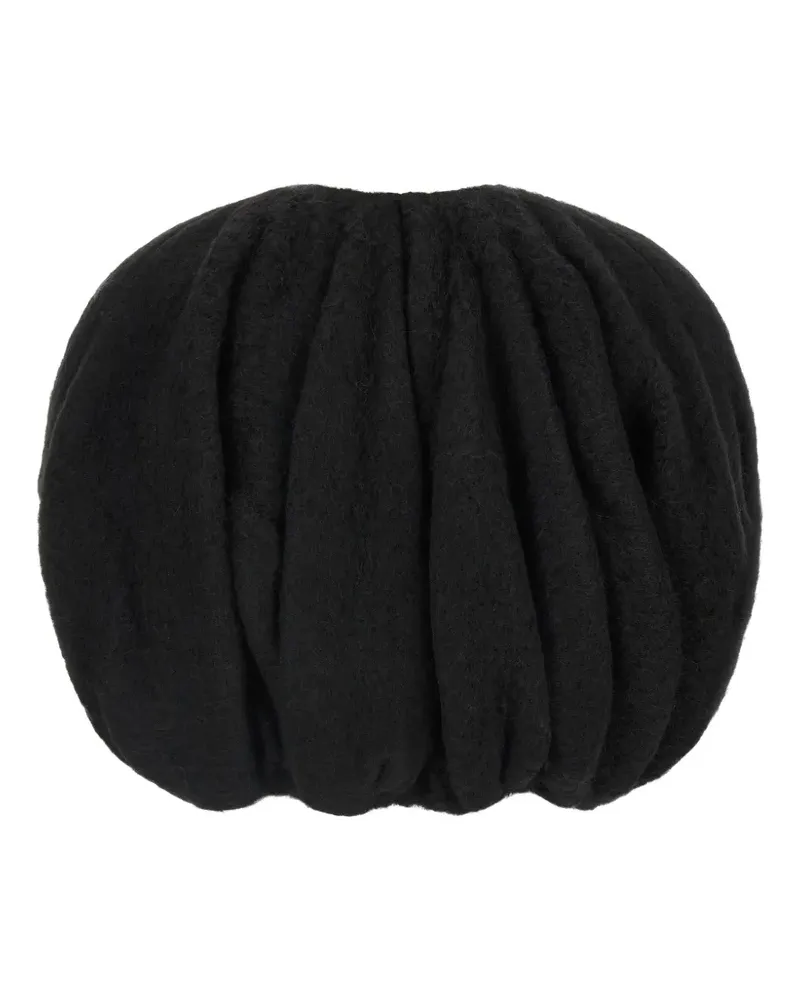 Rick Owens Temple Bubble cropped cape - Schwarz Schwarz