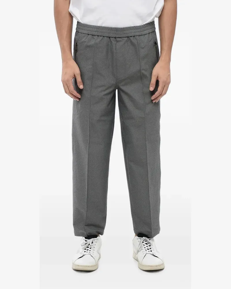 Neil Barrett elasticated-waistband zip-pocket trousers - Grau Grau
