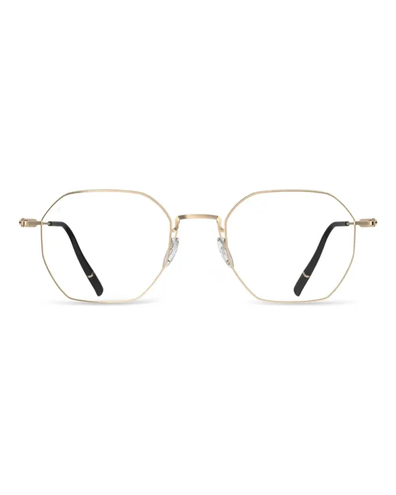 Silhouette Pure Visionary geometric-frame glasses - Gold Gold