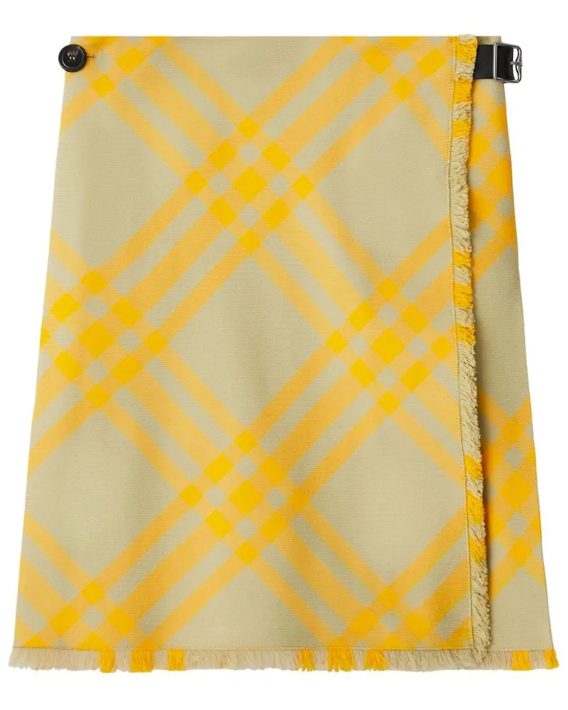 Burberry Karierter Kilt Grau