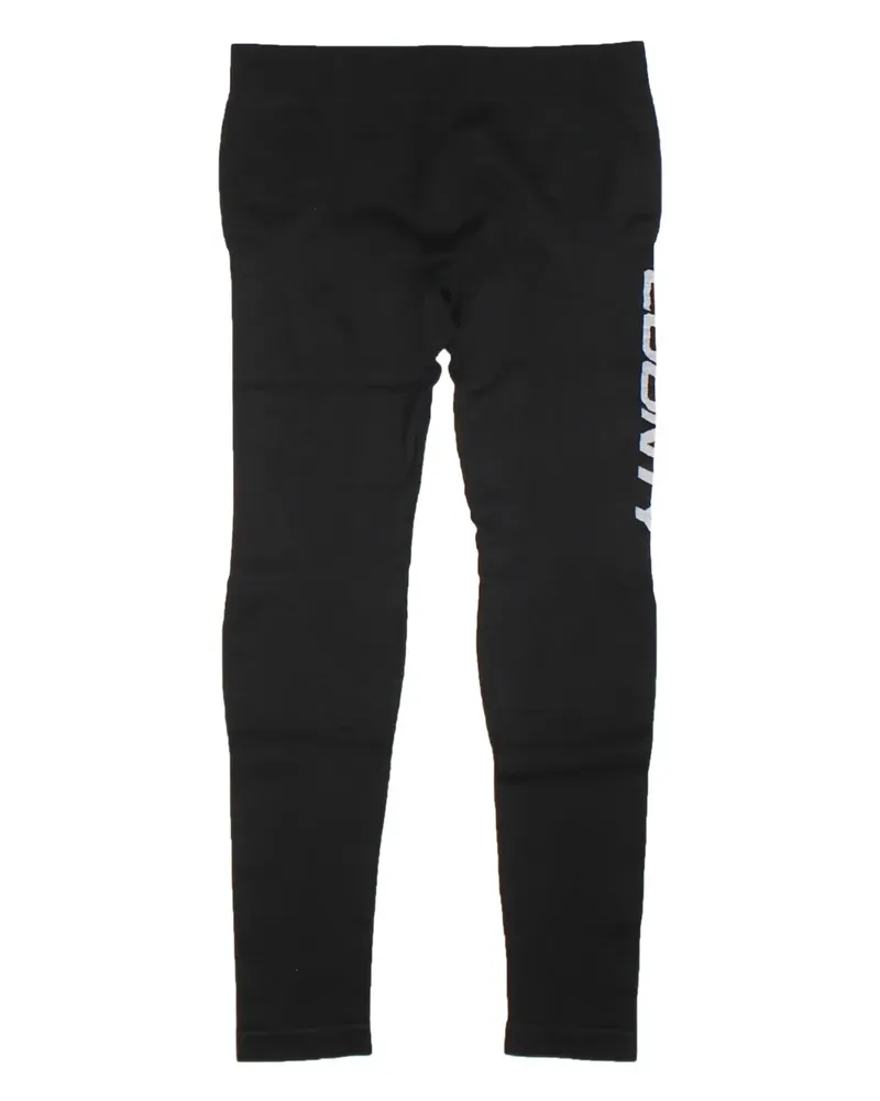 Marcelo Burlon | County of Milan County Leggings mit Schriftzug - BLACK AND WHITE Black