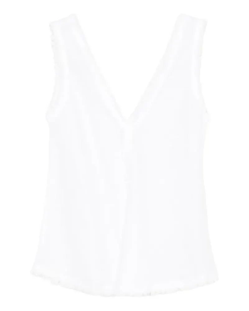 P.A.R.O.S.H. P.A.R.O H. Bluse mit V-Ausschnitt - Weiß Weiß