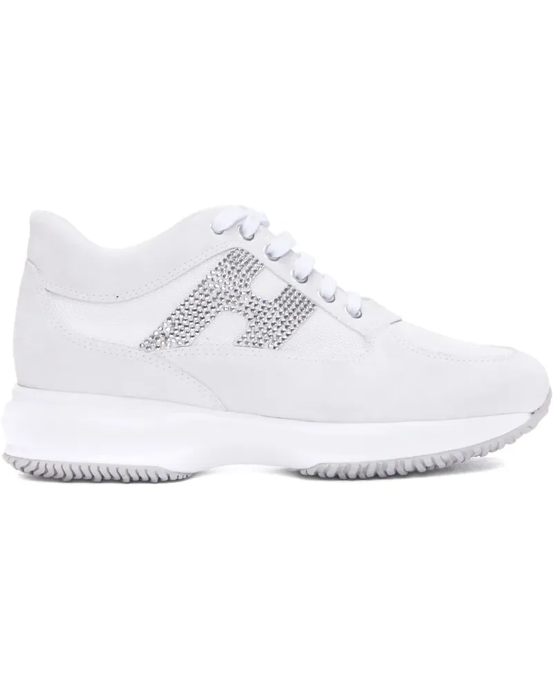 Hogan Sneakers mit Nieten-Logo - Weiß Weiß