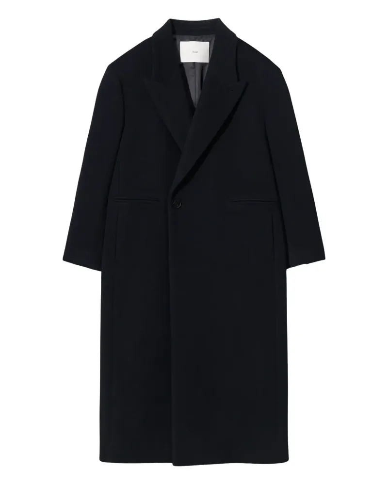 Dunst Mantel mit fallendem Revers - Blau Blau