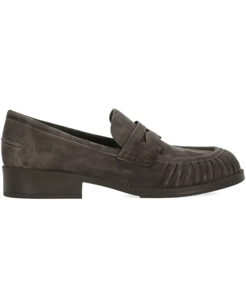 ash 35mm Ringo pleated-detail loafers - Braun Braun