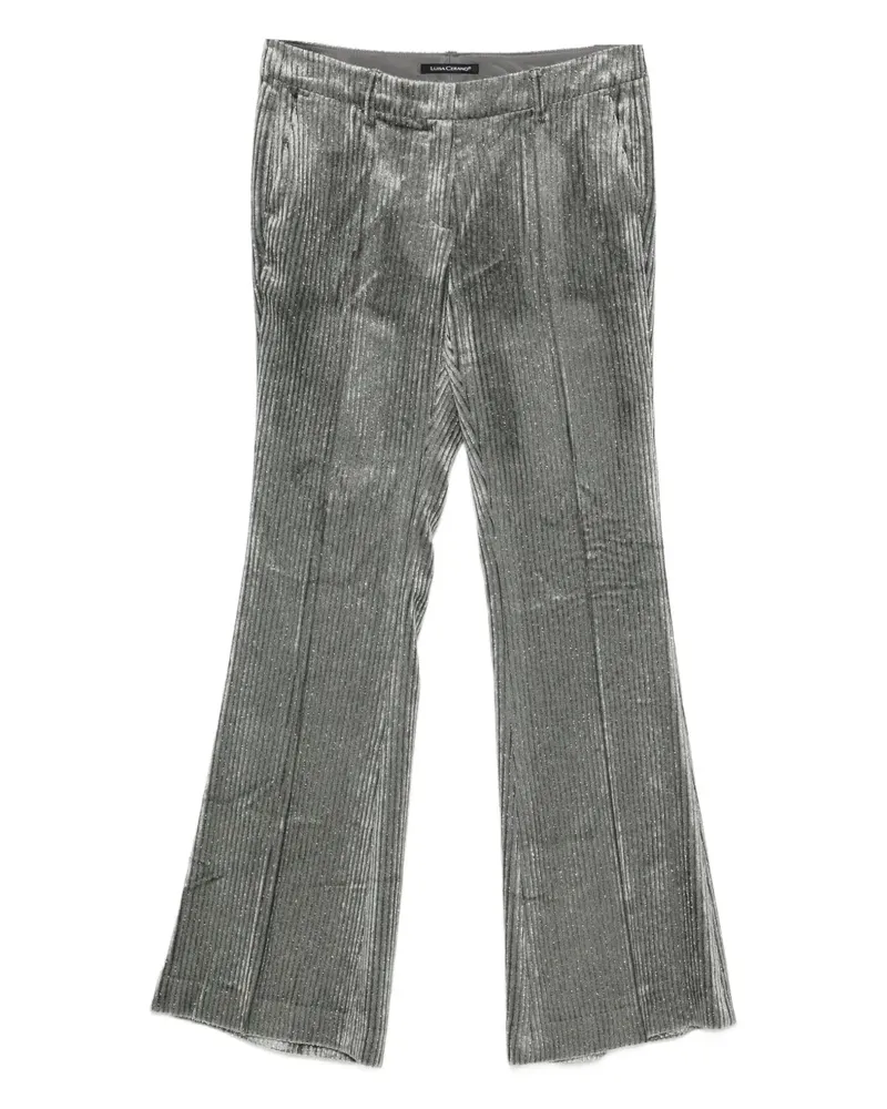 Luisa Cerano Ausgestellte Cordhose mit Glitter-Effekt - Grau Grau