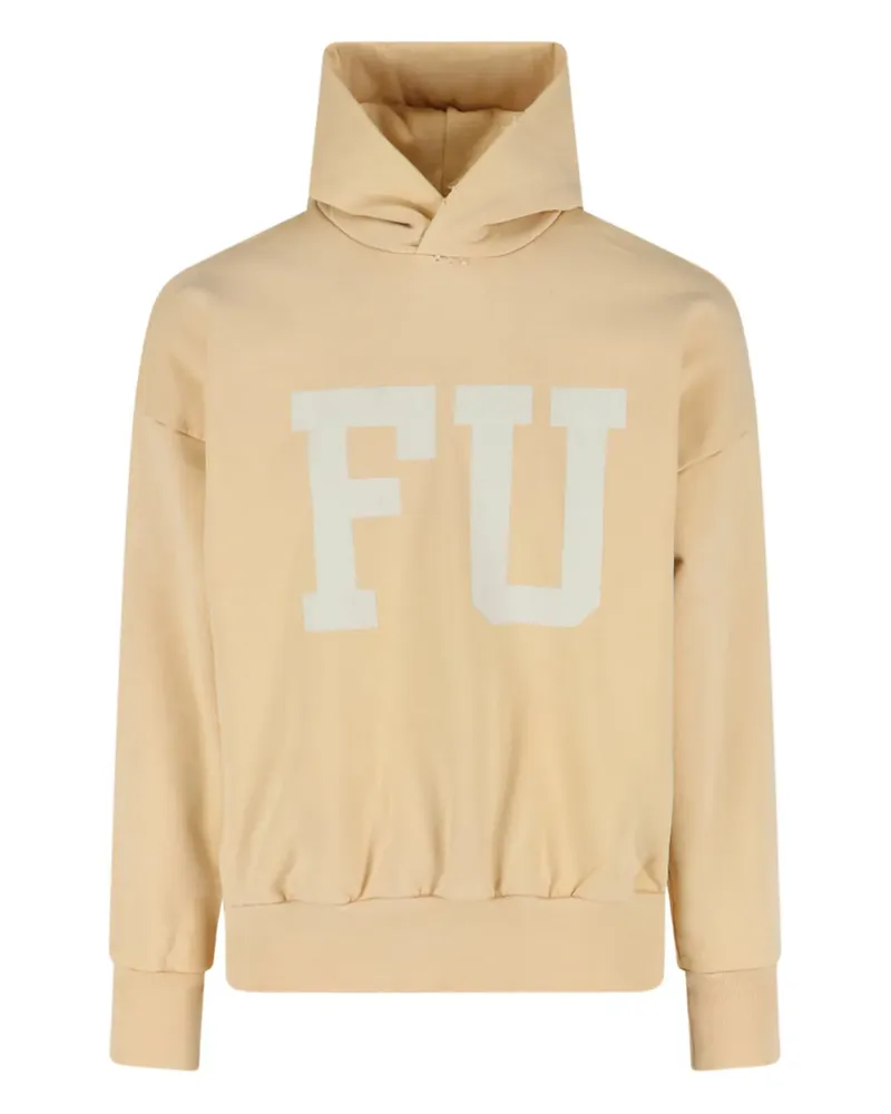 Fear of God lettering-print hoodie - Gelb Gelb