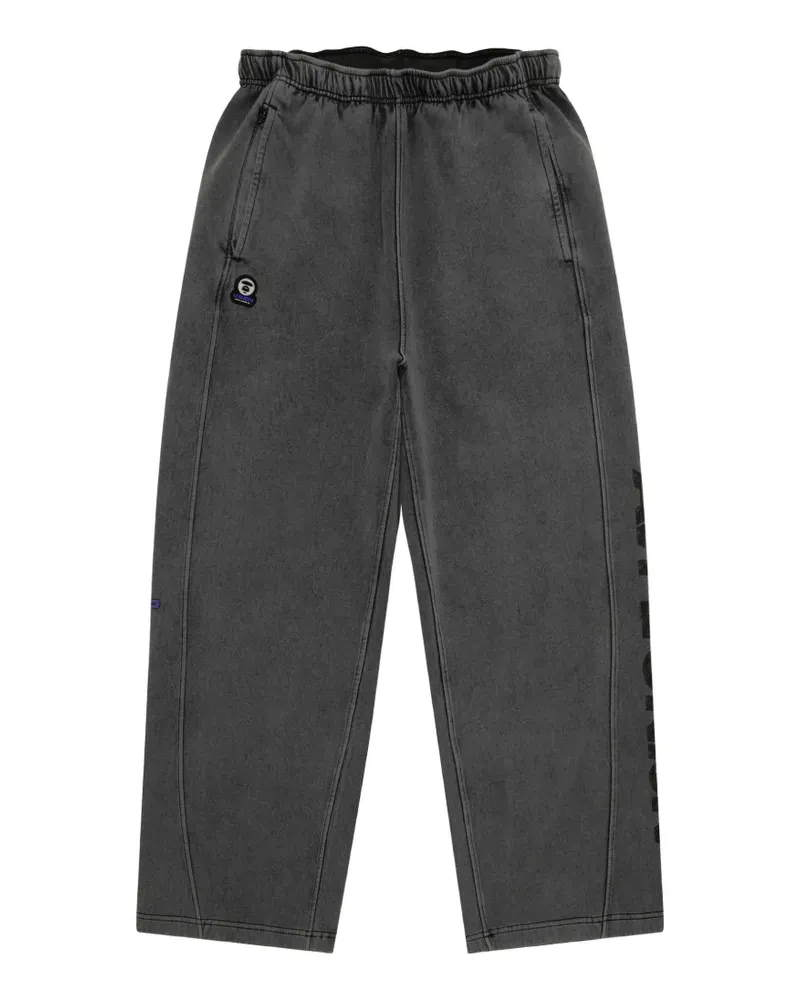 BAPE Weite Hose mit Applikation - Grau Grau