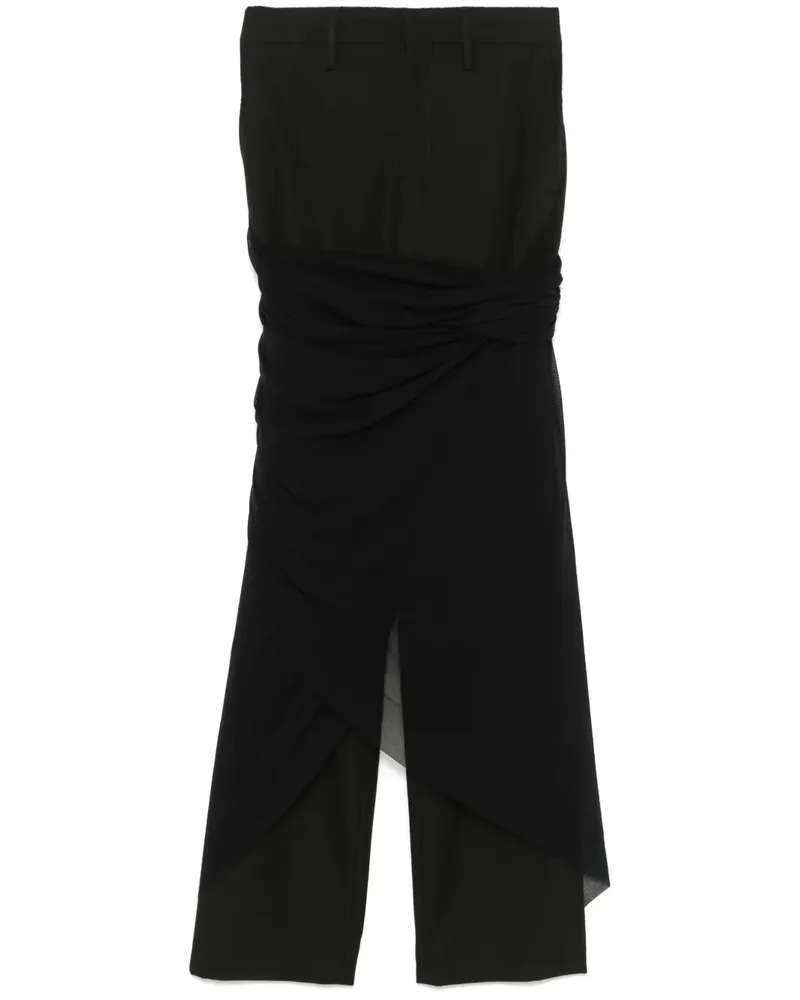 Jean Paul Gaultier Hose im Layering-Look - Schwarz Schwarz