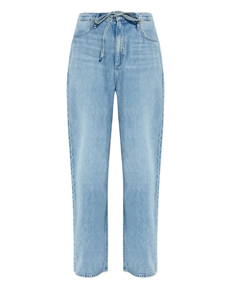 Rag & Bone Jeans mit weitem Bein - Blau Blau