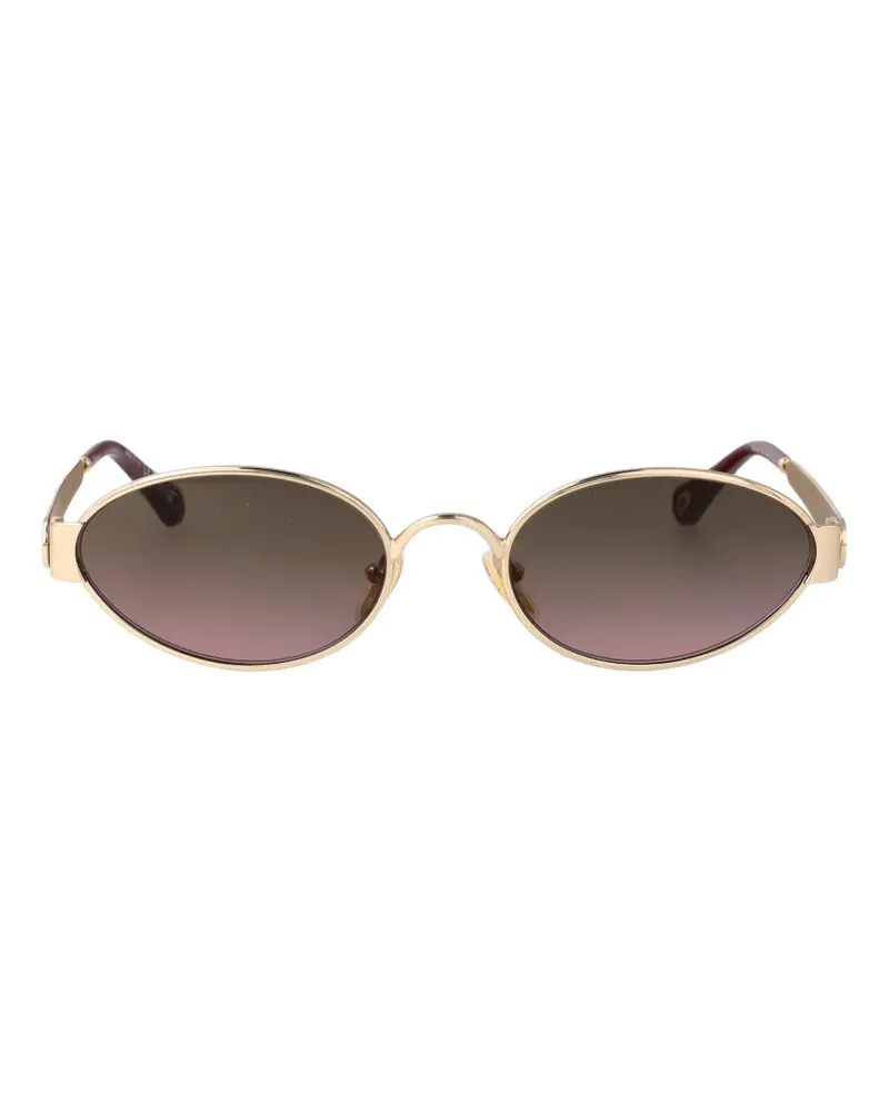 Chloé oval-frame sunglasses - Gold Gold