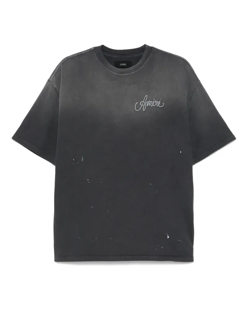 Amiri T-Shirt aus Baumwolle - Schwarz Schwarz