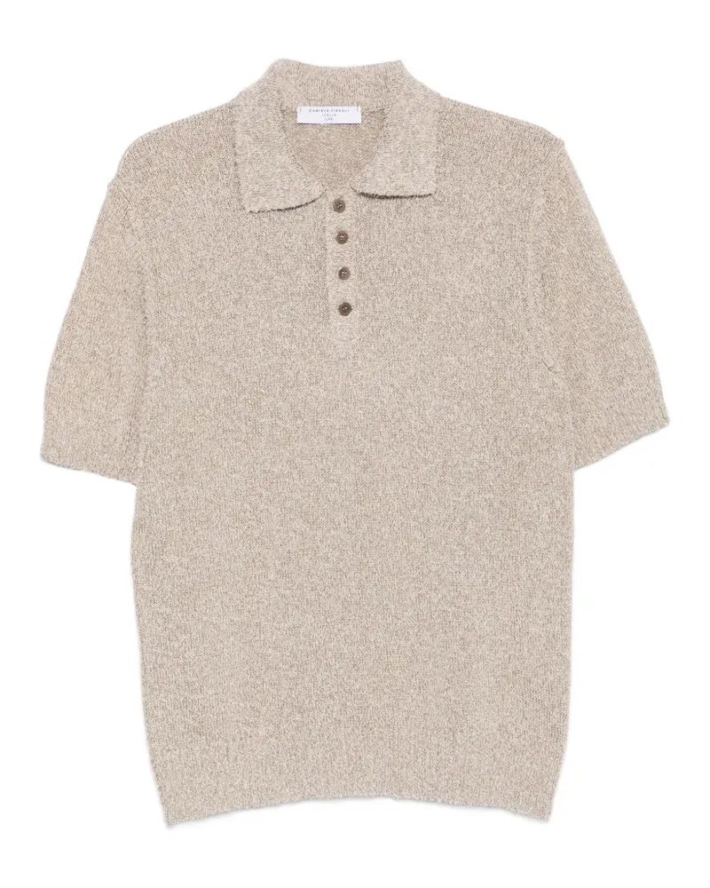Daniele Fiesoli Poloshirt mit kurzen Ärmeln - Nude Nude