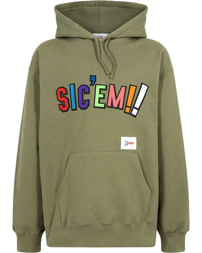 Supreme Being x WTAPS Sic'em! Hoodie - Grün Grün
