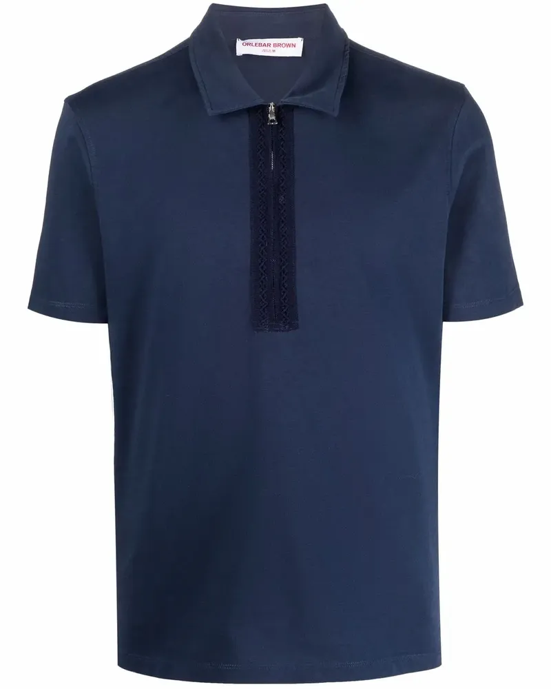 Orlebar Brown Gehäkeltes Raymond Poloshirt - Blau Blau