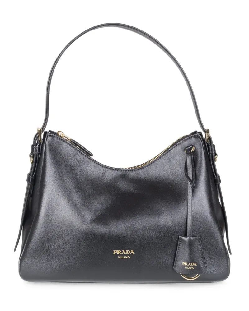 Prada Aimée medium leather shoulder bag - Schwarz Schwarz