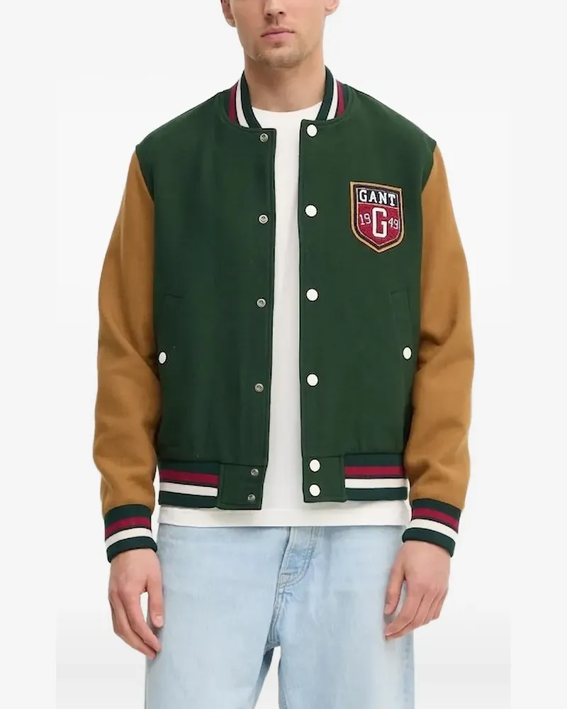 Gant Bomberjacke im College-Look mit aufgesticktem Patch - Grün Grün