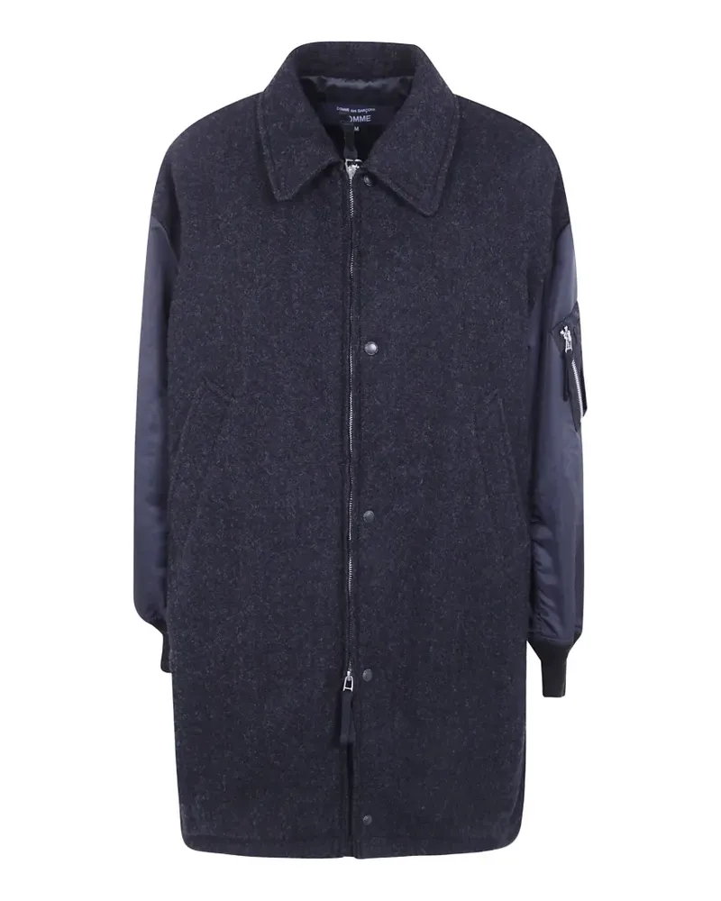 Comme des Garçons oversized zip-up coat - Grau Grau