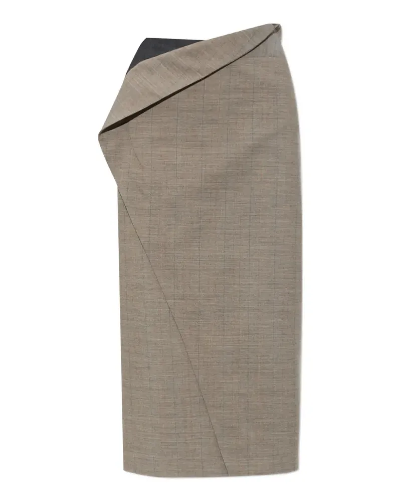 Jil Sander Maxirock im Wickelstil - Nude Nude