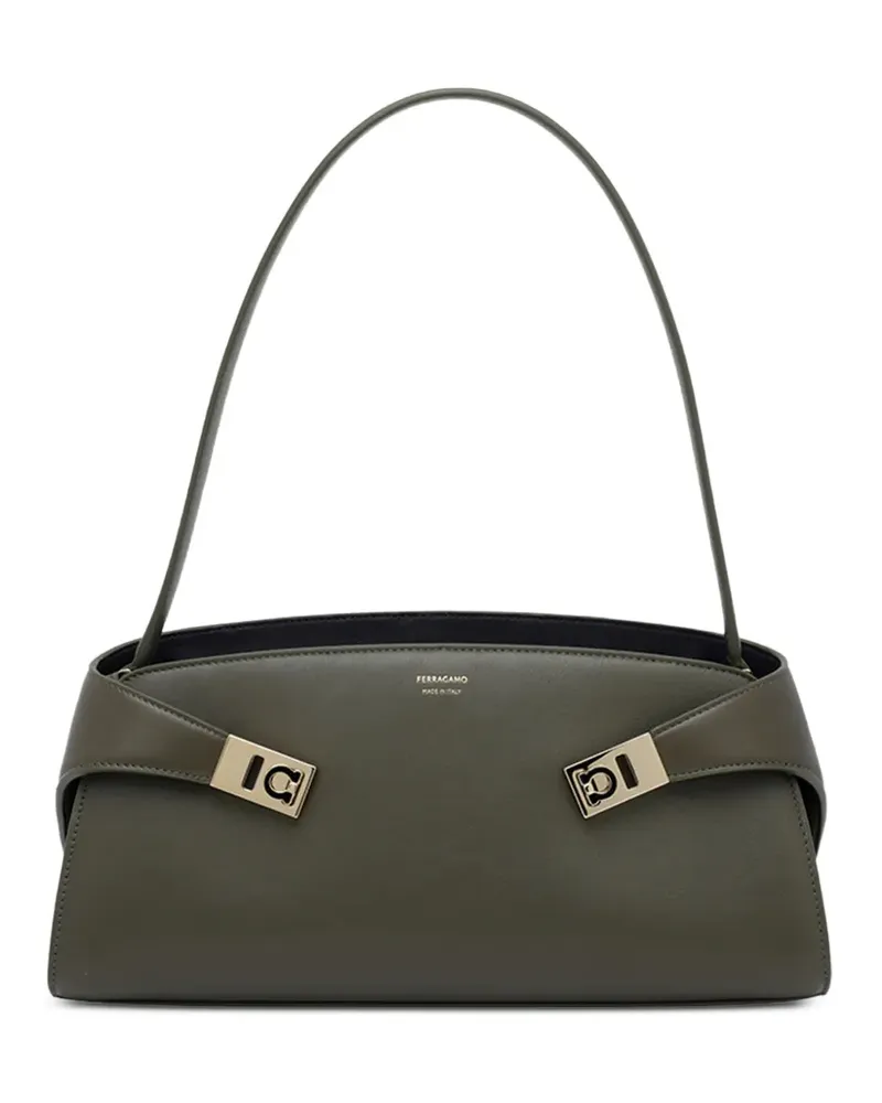 Ferragamo Hug East-West Schultertasche - Grün Grün