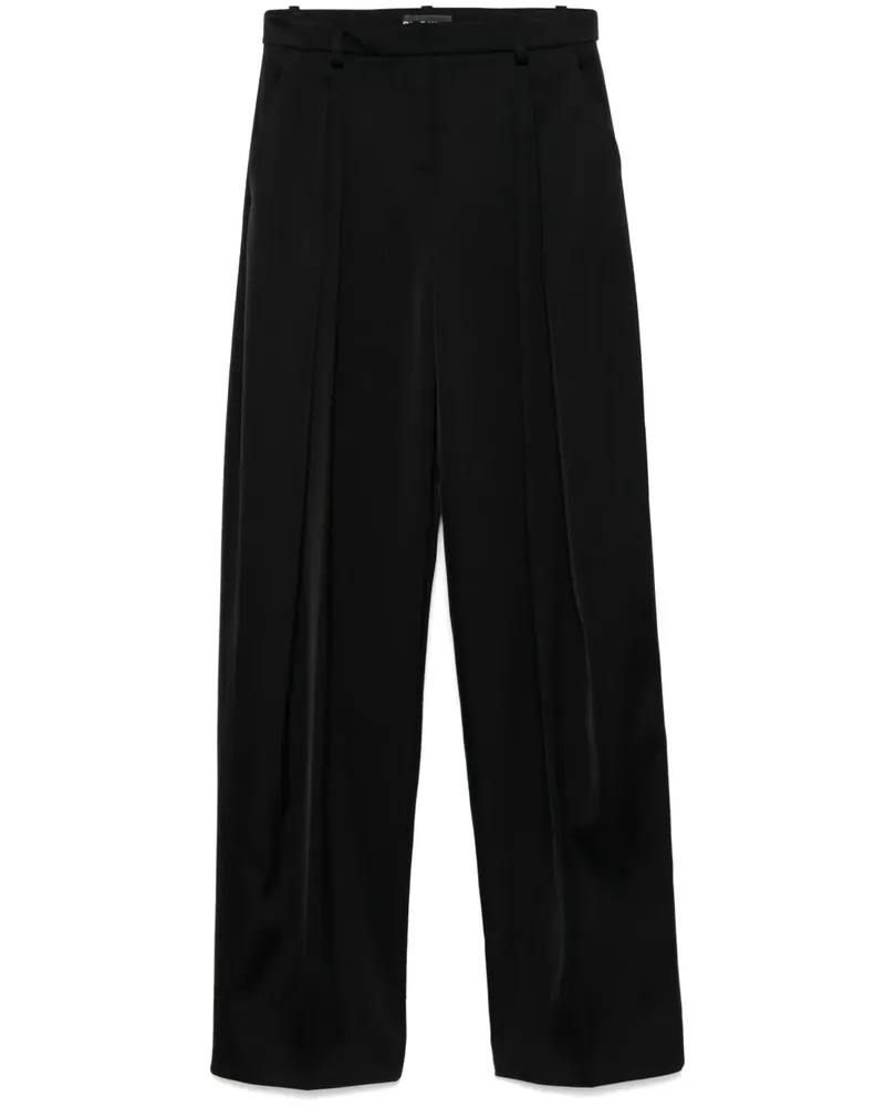 David Koma Hose aus Satin - Schwarz Schwarz