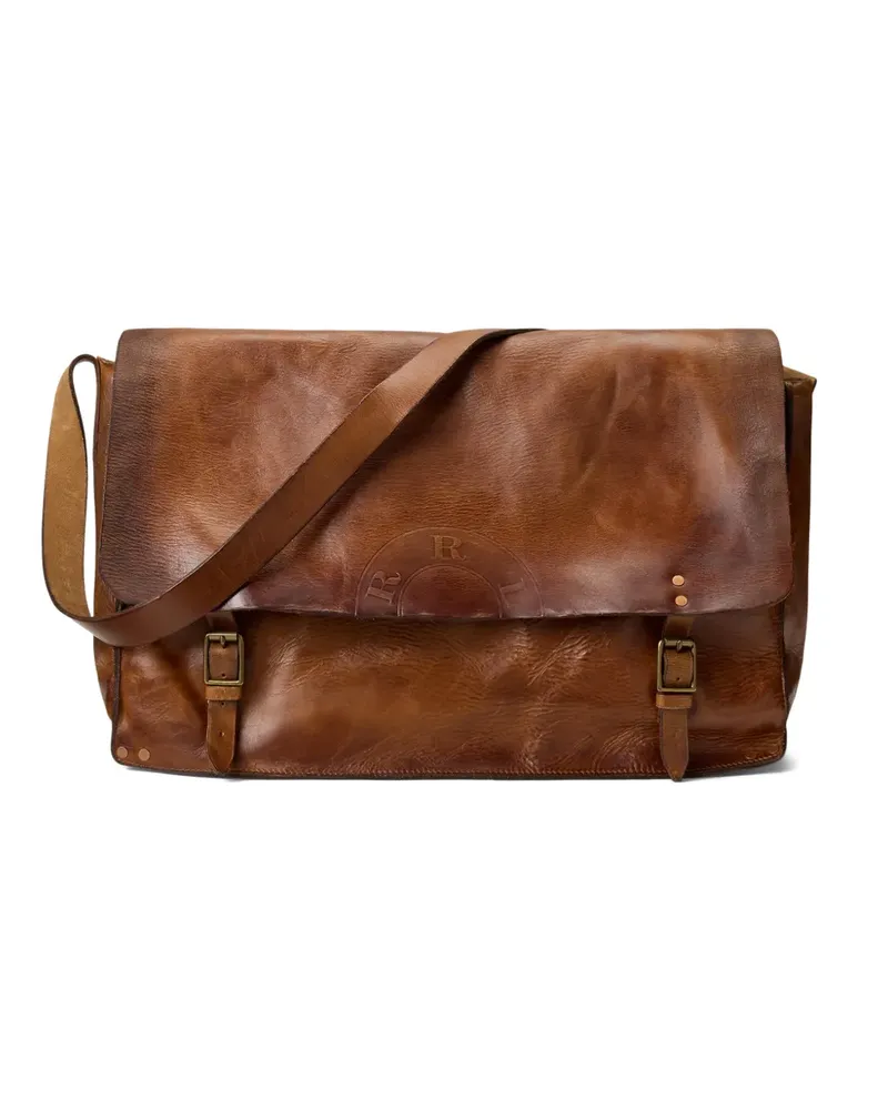 Ralph Lauren Hugo Kuriertasche aus Leder - Braun Braun