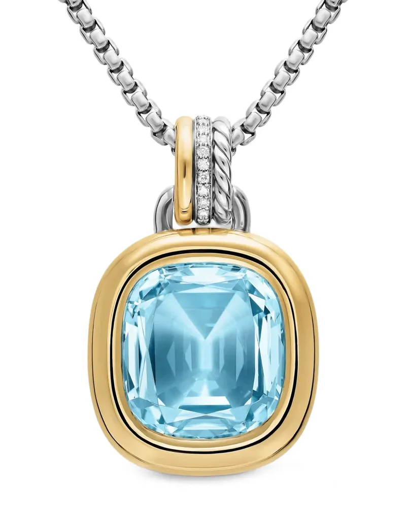 David Yurman Mercer Halskette mit Topas und Diamant - Silber Silber