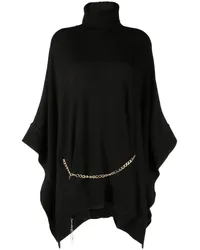 Michael Kors Poncho mit Kettendetail Schwarz