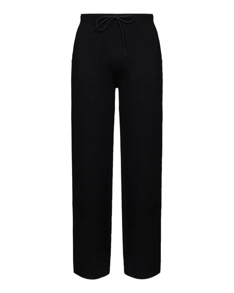 Hevò drawstring-waist knit trousers - Schwarz Schwarz
