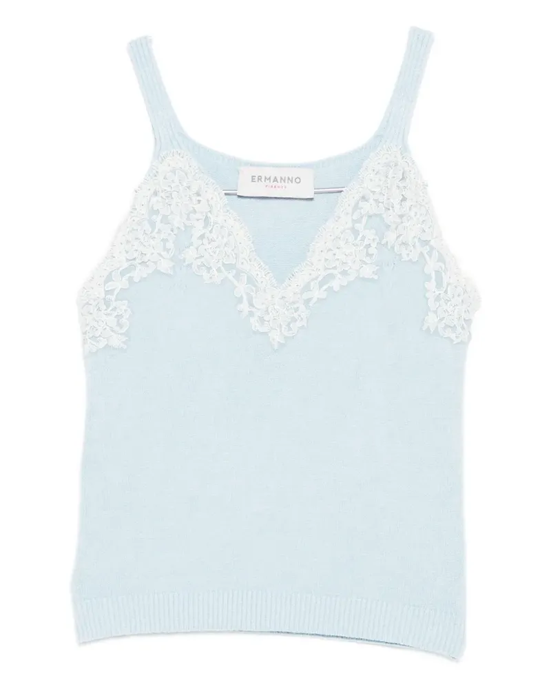 Ermanno Scervino v-neck tank top - Blau Blau