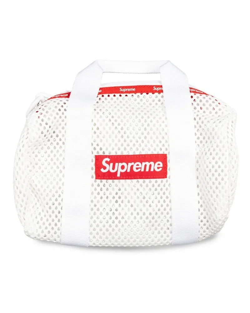 Supreme Being Mini Reisetasche aus Mesh Weiß