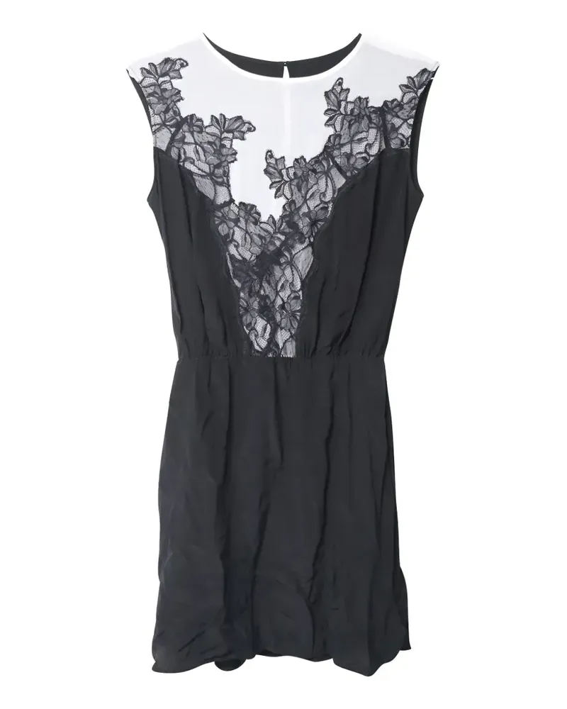Sandro lace-detail sleeveless dress - Schwarz Schwarz