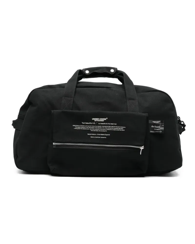Undercover zip-pocket tote bag - Schwarz Schwarz