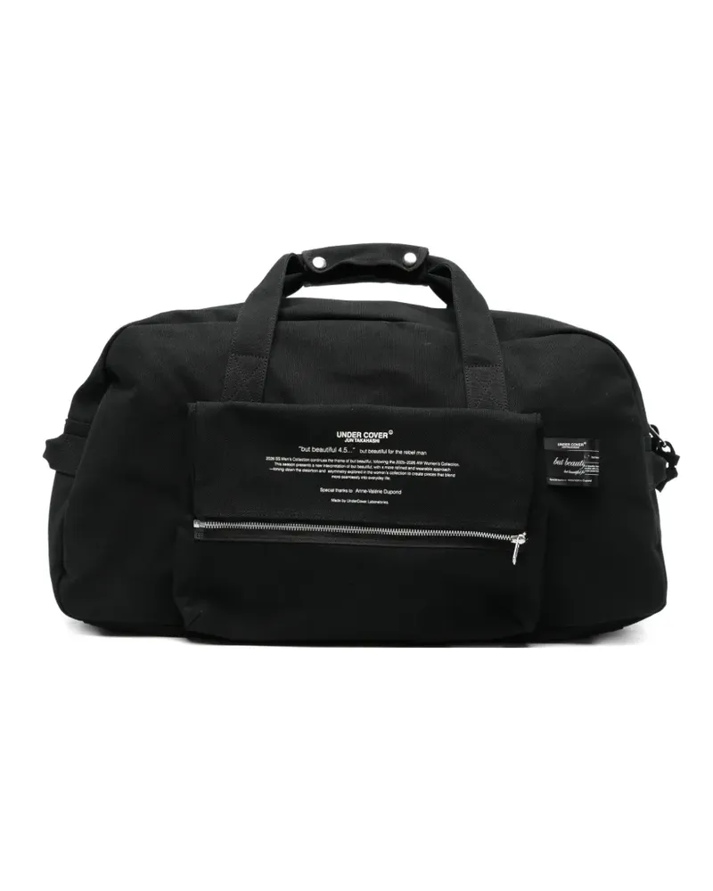 Undercover zip-pocket tote bag - Schwarz Schwarz