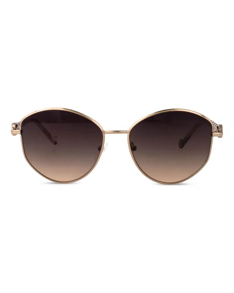 Liu Jo Sonnenbrille mit rundem Gestell - Gold Gold
