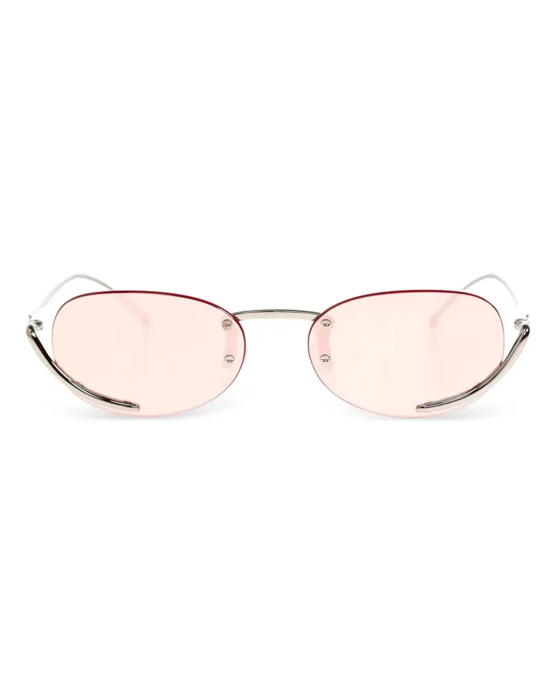 Diesel oval-frame sunglasses - Silber Silber