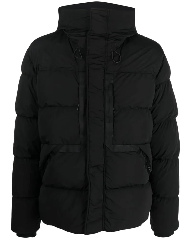 C.P. Company Gefütterte Kapuzenjacke - Schwarz Schwarz