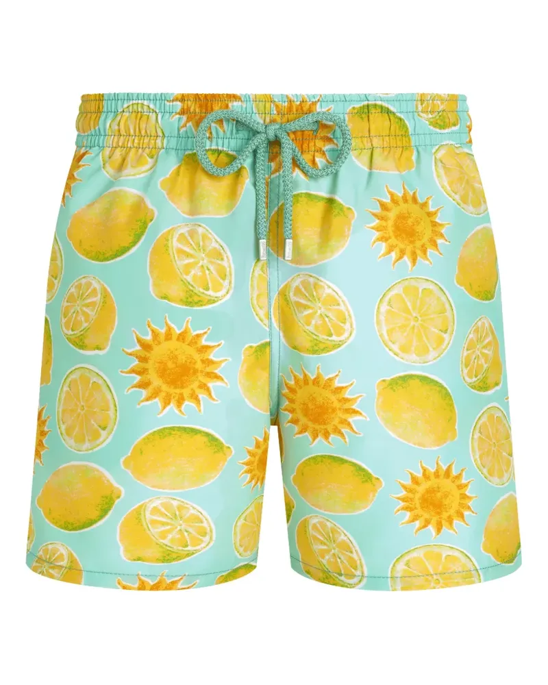Vilebrequin limonade-print drawstring swim trunks - Blau Blau