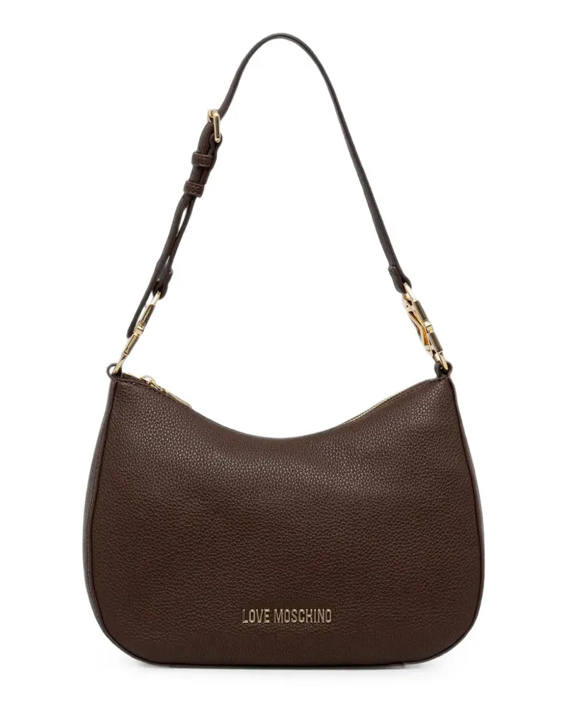 Moschino Schultertasche mit Logo - Braun Braun