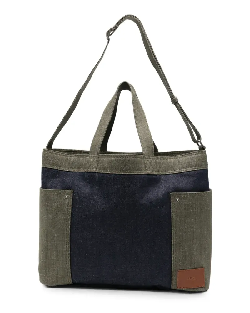 A.P.C. denim tote bag - Blau Blau