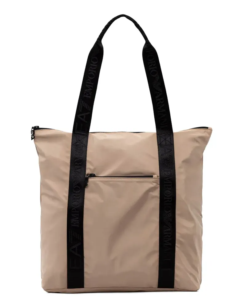 EA7 Tote Bag mit Logo - Nude Nude