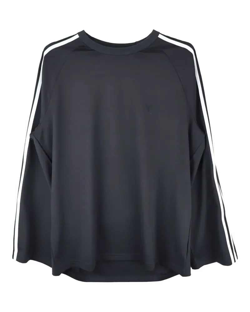 Y-3 Langarmshirt mit Streifen - Schwarz Schwarz