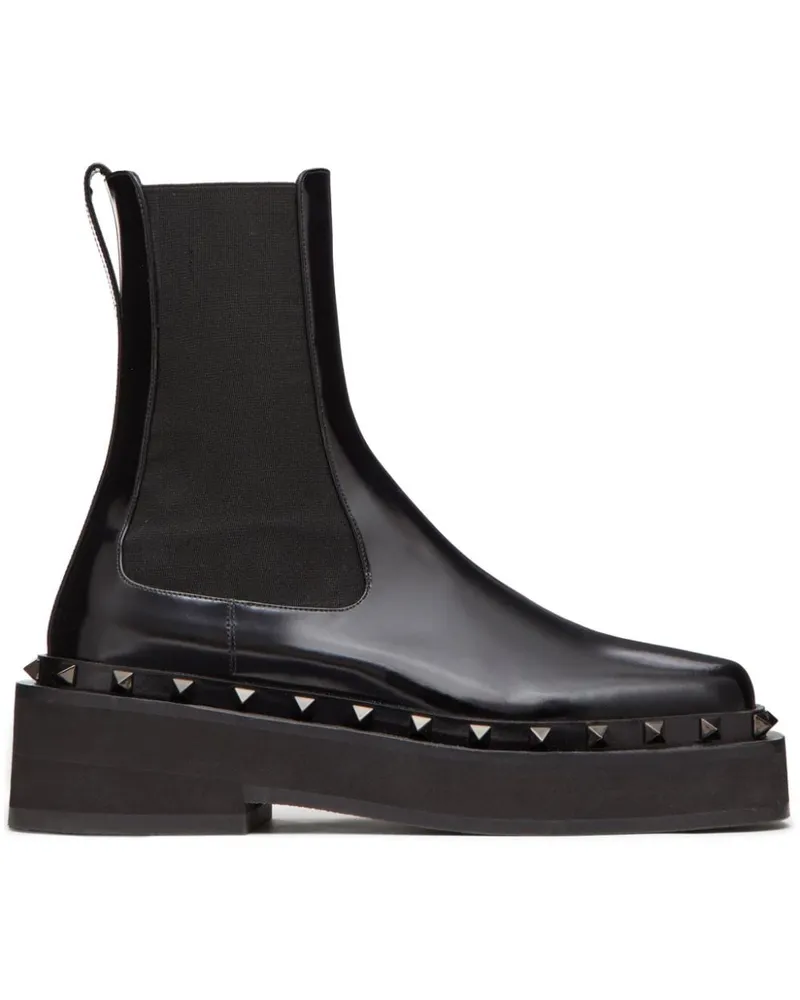 Valentino Garavani M-Way Rockstud Beatle Stiefel 50mm Schwarz