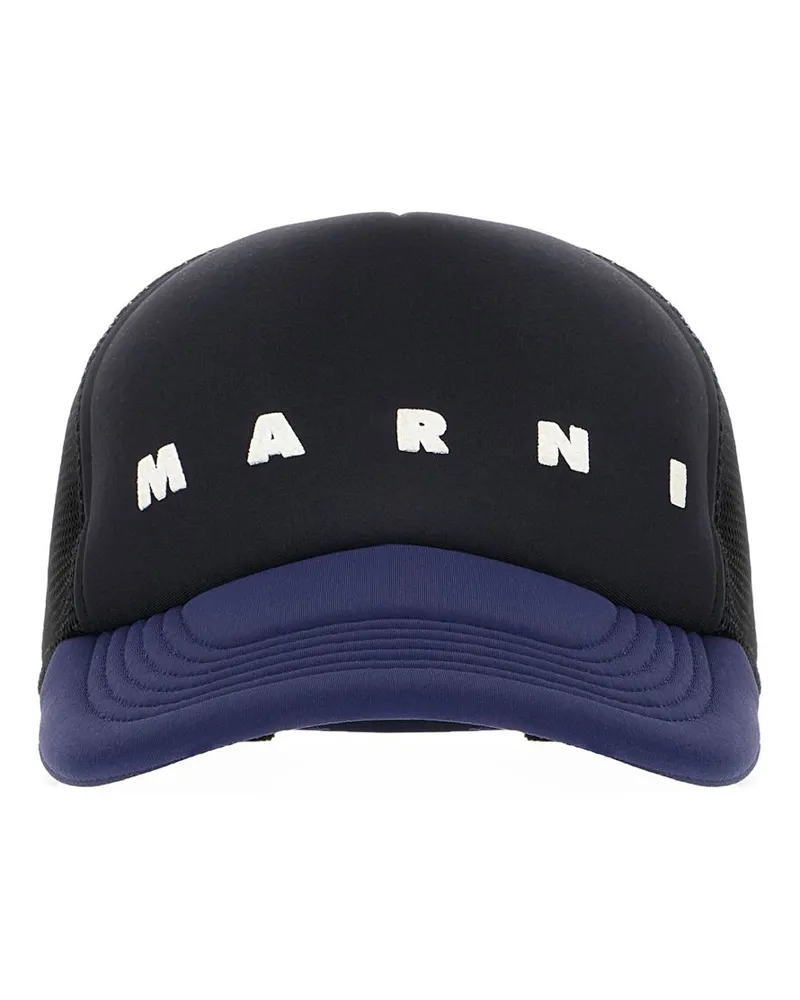 Marni Baseballkappe mit Print - Schwarz Schwarz